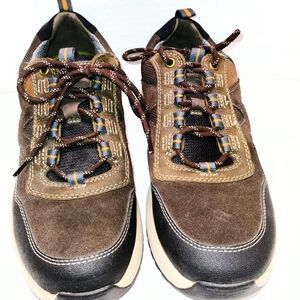 Clarks Wellman Trail AP Sneakers Brown Suede Lace Up Casual Outdoor Size 10.5